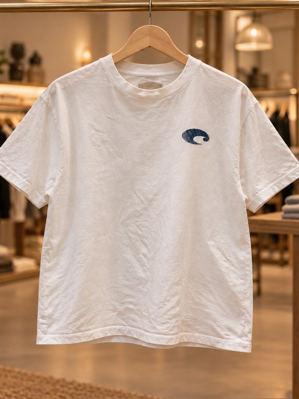 Costa Logo Short Sleeve Tee in White Large Like New